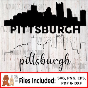Pittsburgh, Pennsylvania - SVG File Instant Download