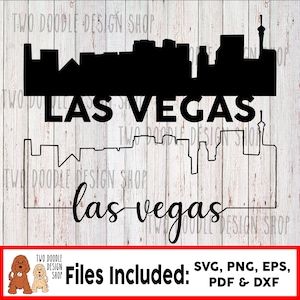 Las Vegas, Nevada Skyline - SVG File Instant Download