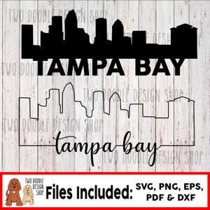 Tampa Bay, Florida Skyline- SVG File Instant Download