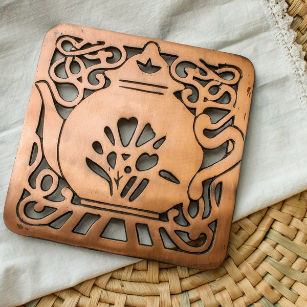 Copper Trivet Etsy