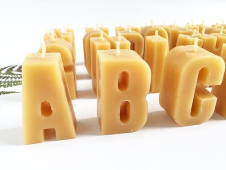 Customizable letter candle scented candles romantic Etsy