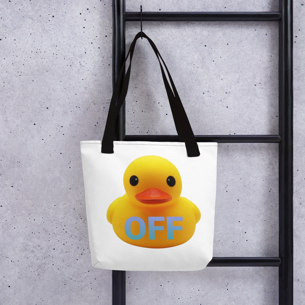 Duck Tote bag Duck Beach Bag Funny Tote Bag Etsy