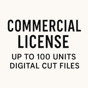 Commercial License – Use My SVGs for Small Business Products (Up to 100 Units)