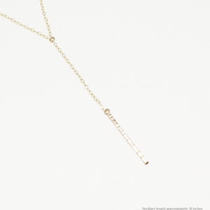 Lariat Style Y Necklace Layering Chains, Minimalist Necklace, Necklaces For Women, Gold Bar Necklace, Layered Necklace Set | Accent Necklace