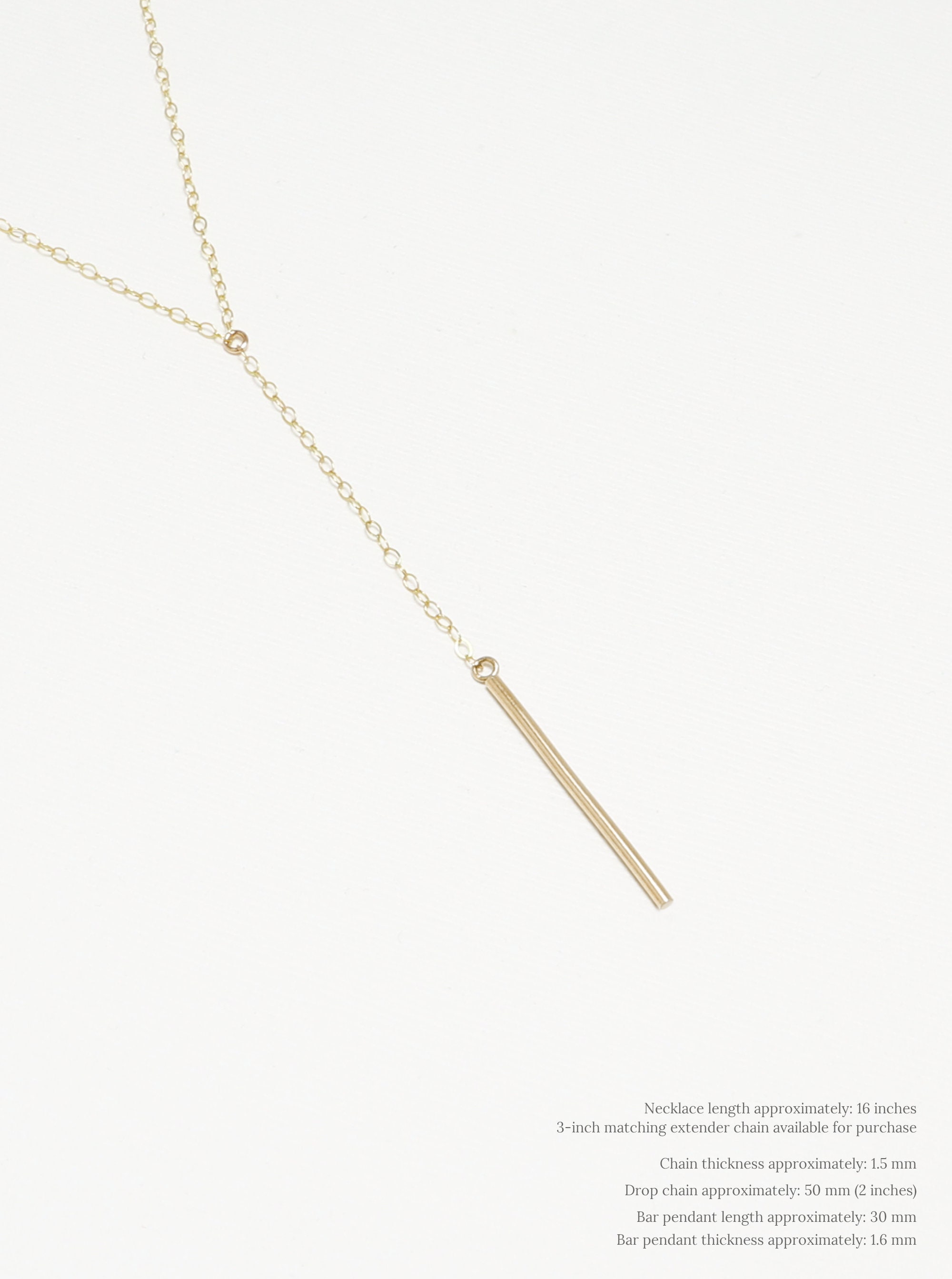 Lariat Y Halskette Style Lange Layering Ketten, Gold Bar Halskette, Minimalistische Halskette, Halsketten für Frauen, Layered Halskette| Akzent Halskette