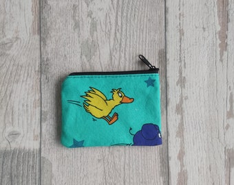 Mini purse for children - 'The Show with the Mouse' motif with elephant and duck in mint