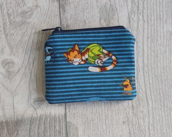 Mini purse with Findus and the Muklas - blue