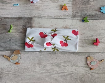 Hairband with red cherries - fruity-fresh accessory