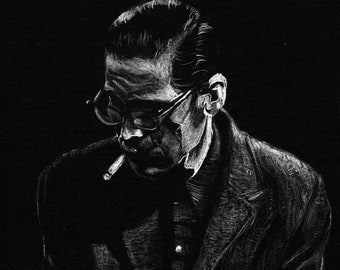 Bill Evans Piano Digital descarga negro y blanco Jazz arte cartel imprimir músico pared arte decoración arte impresión personalizado regalos diseños