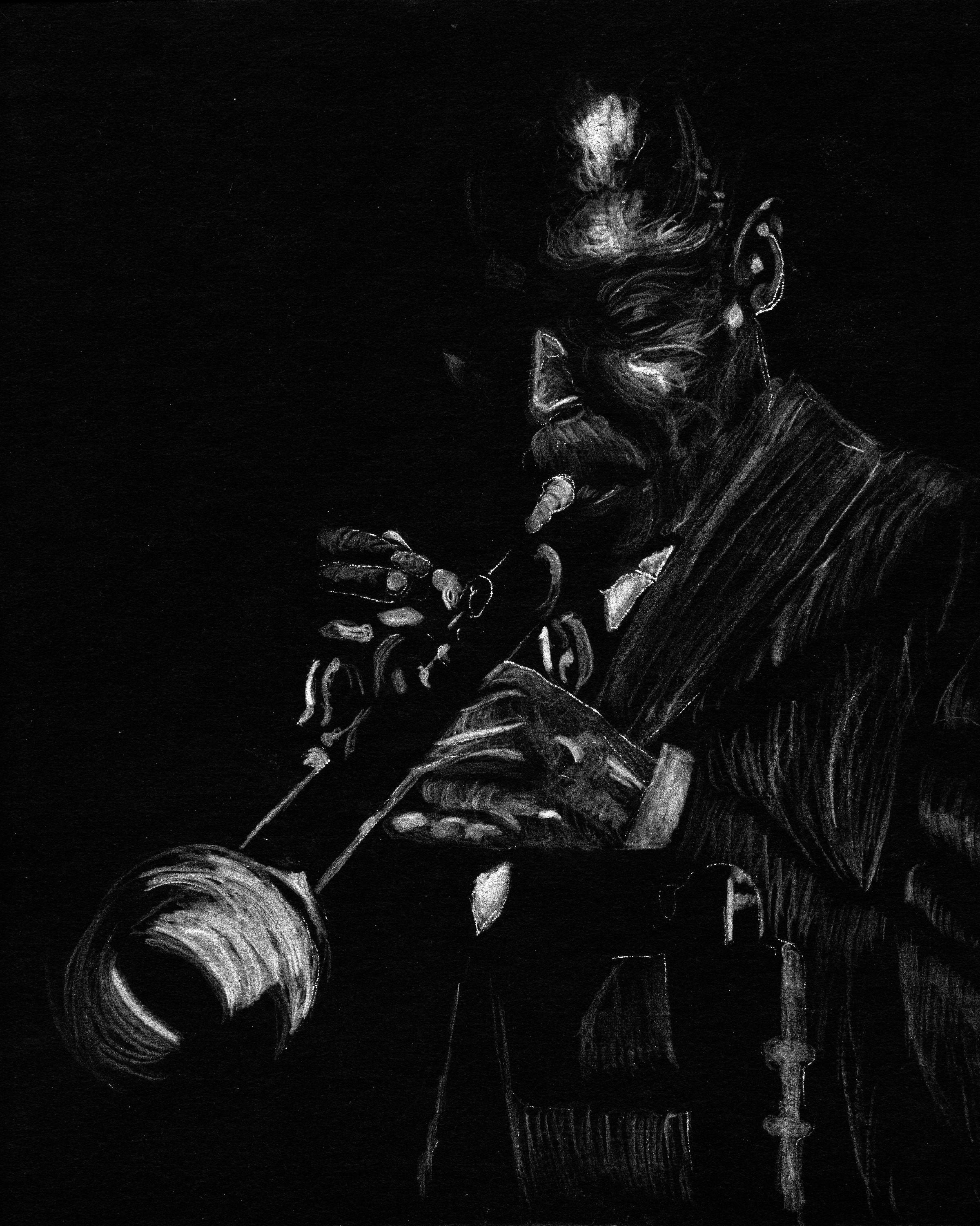 Miles Davis Trumpet Digital Download Black & White Jazz Art Poster