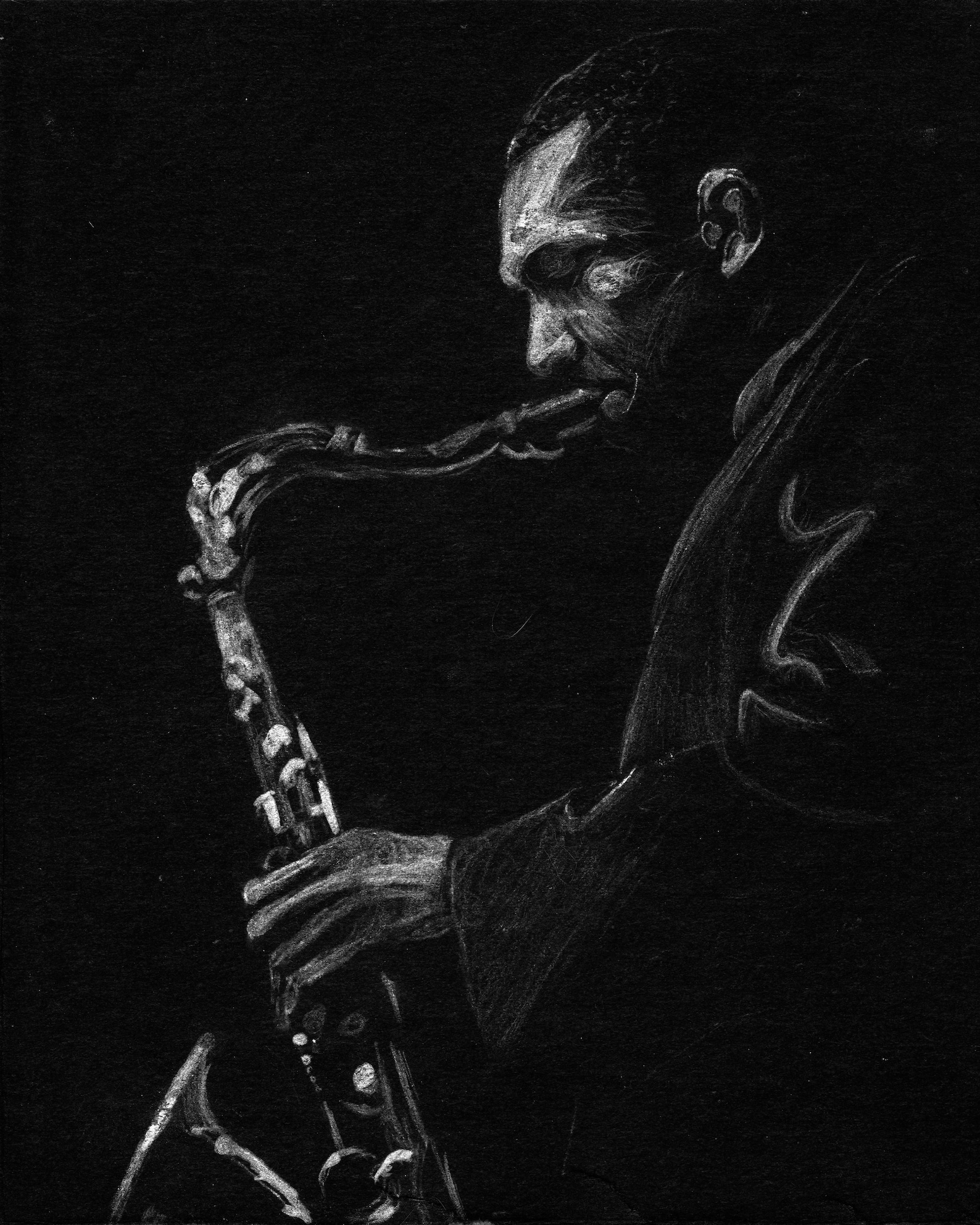 John Coltrane Saxophone Digital Download Black & White Jazz Etsy