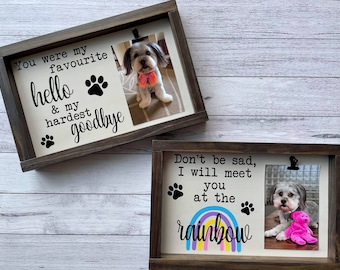 Wooden Pet Memorial Frame