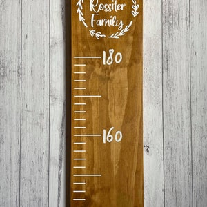 Personalised Wooden Height Ruler Maple