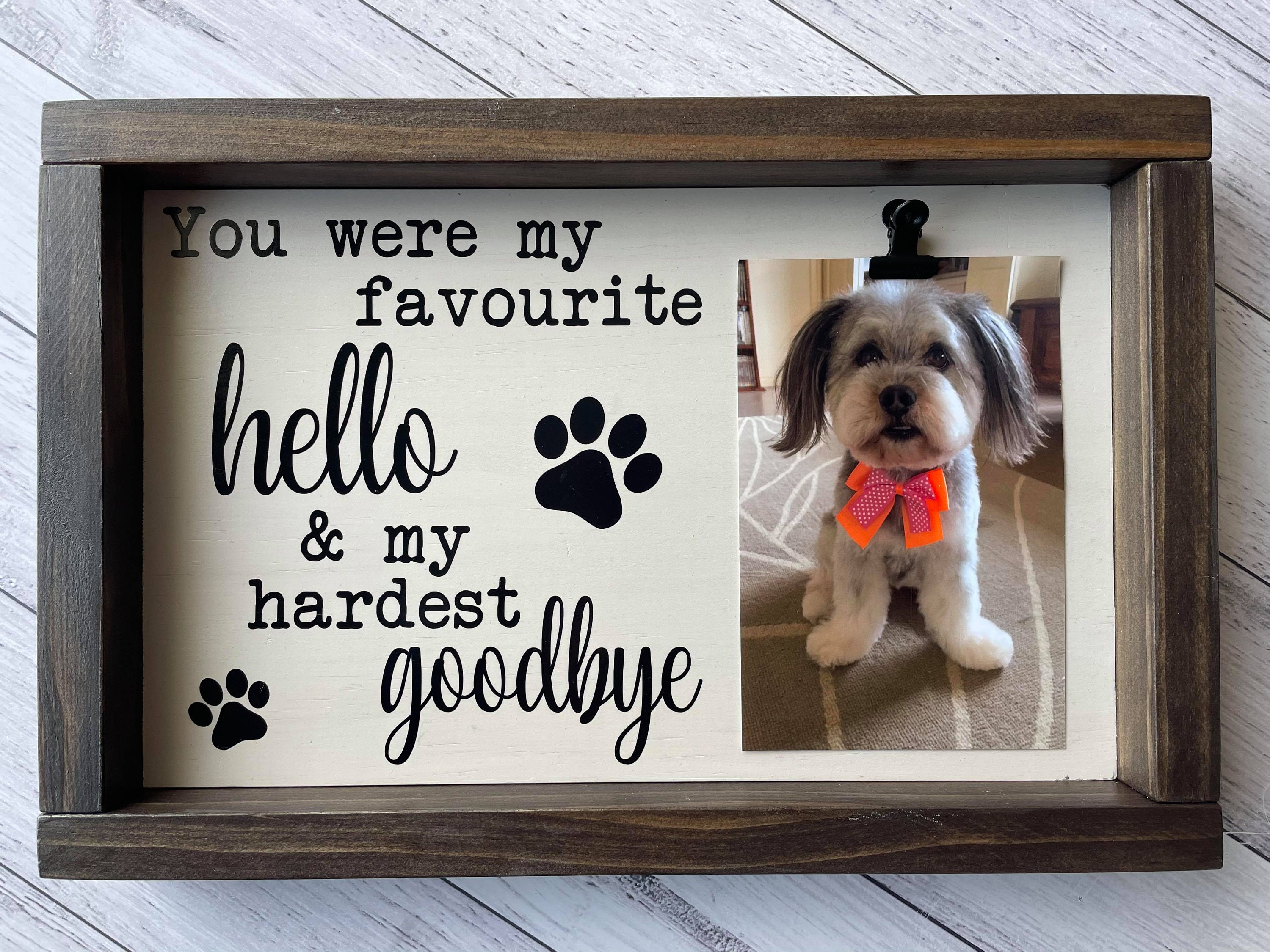 Wooden Pet Memorial Frame Etsy Australia
