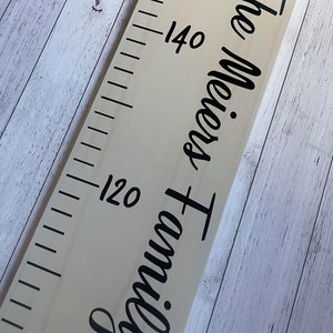 Personalised Wooden Height Ruler Whitewash