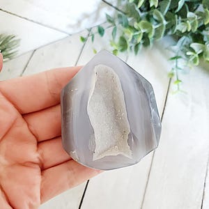 Natural Druzy Agate Tower, Druzy Agate Point, Druzy Agate, Agate