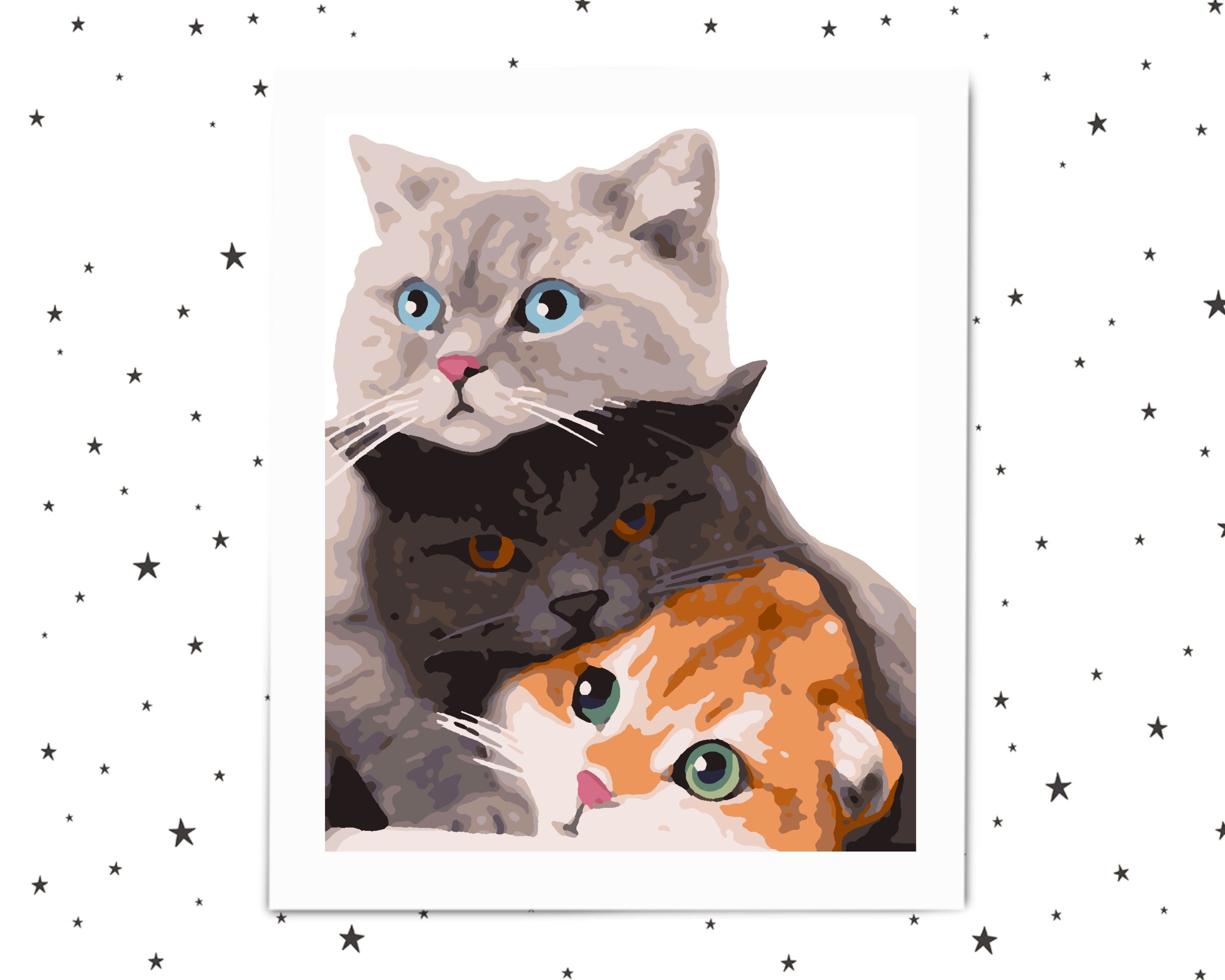 Pages de coloriage pour adultes imprimables, cadeau d'amant de chat pour  les femmes, page de coloriage de chat, Kit d'artisanat pour adultes à la  maison -  Canada