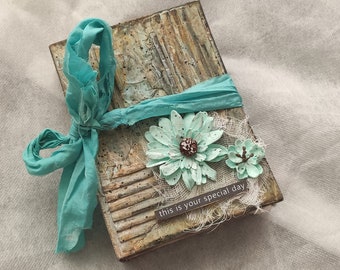 Handmade Junk Journal: Vintage Mini Scrapbook Album (10x15 cm)