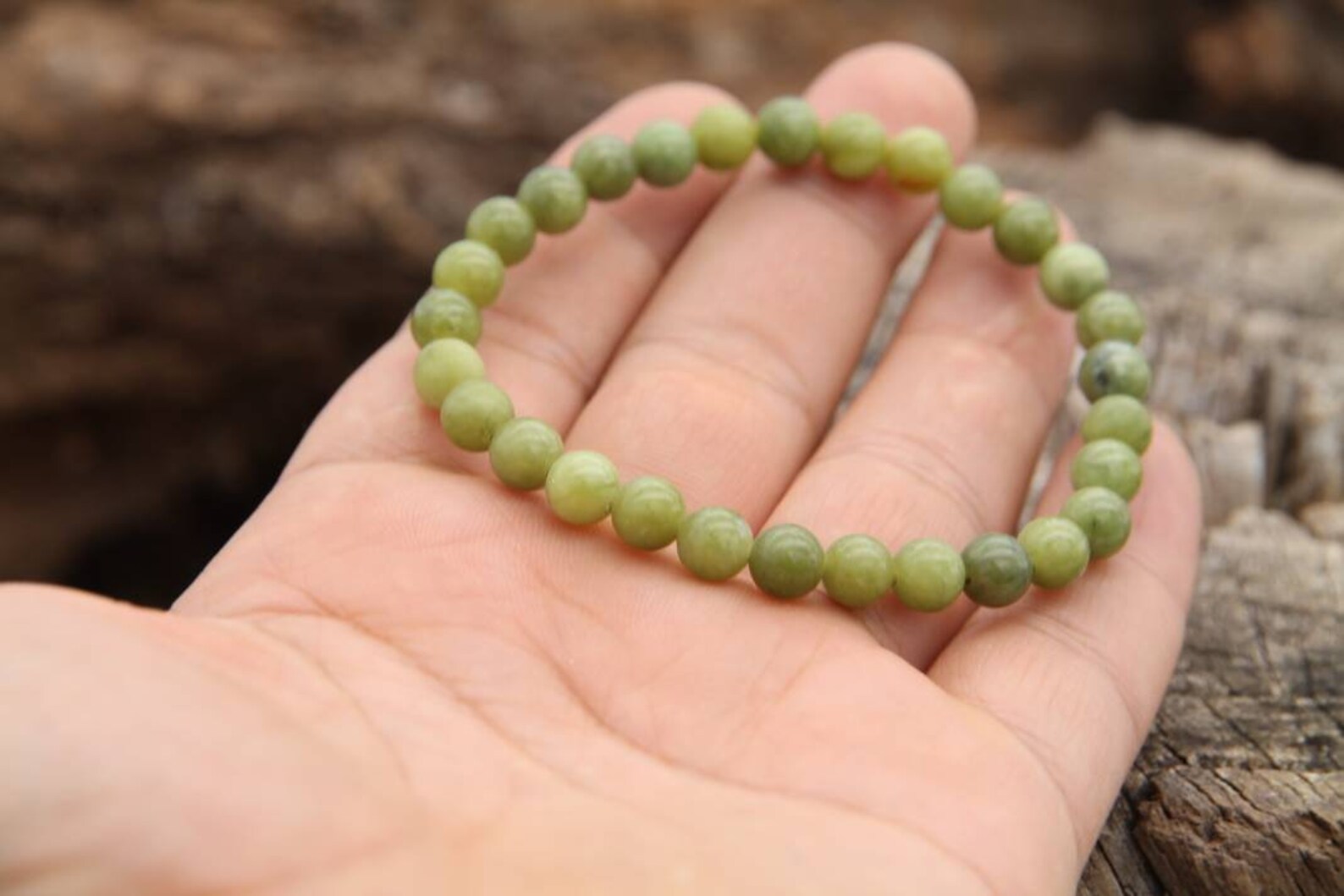 JADE bracelet natural stone bracelet semiprecious stone Etsy