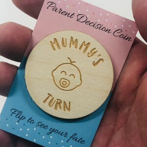 Pièce de décision drôle de parents Nouvelle maman papa parents cadeau drôle  flip coin baby shower cadeau, cadeaux pour les parents qui attendent d'être  cadeau pièce de décision -  France