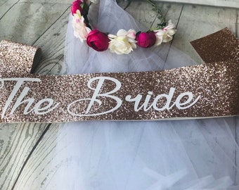 flower girl sash for hen party