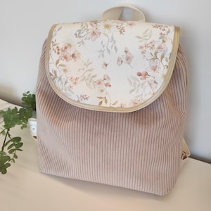 Créer sac à dos maternelle tissus au choix