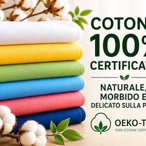 Tessuto Tinta Unita Cotone 100% - 50 cm x 146 cm Certificato OEKO-TEX - Stoffa al Metro per Cucito - 30 Colori Disponibili