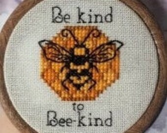 Pattern - Be Kind to Bee-kind - buzzy friends support the bees wildlife ecofriendly