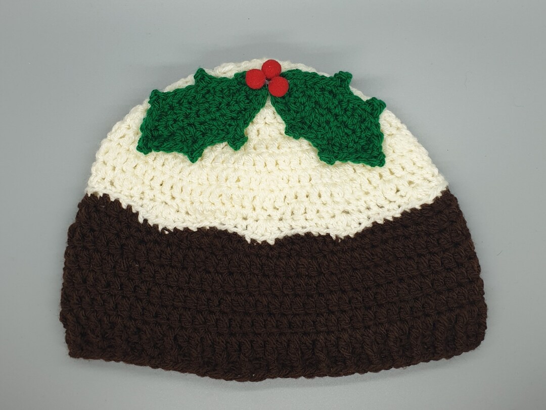 Adult Crocheted Christmas Pudding Hat Etsy