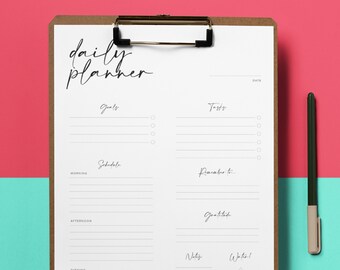 Minimal Printable Planner Collection - Daily, Weekly, and To-Do List | 8.5x11" | Minimal Design