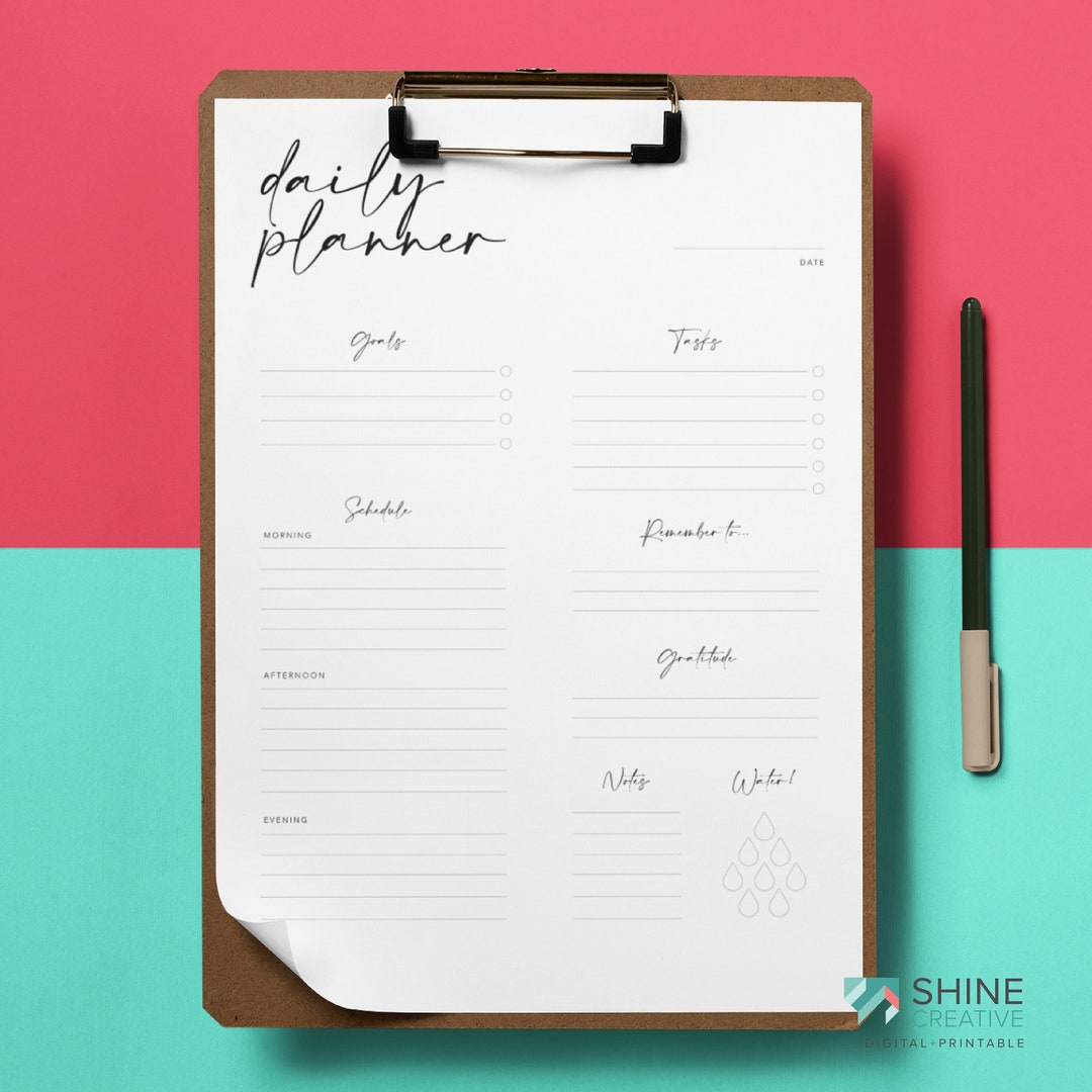 Minimal Printable Planner Collection Daily, Weekly, and To-do List 8 ...