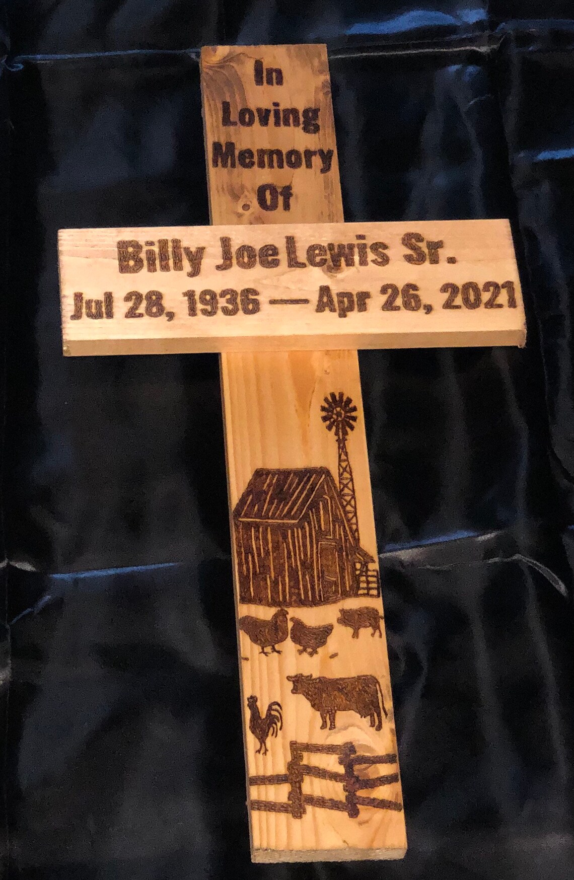 Memorial Wood Crosses Personalized Grave markers lost loved Etsy