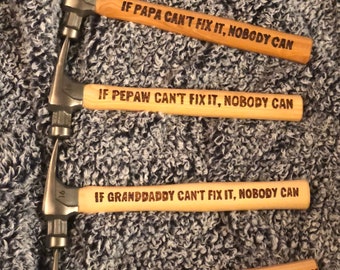 Personalized Wooden Hammers, Father’s Day gift, birthday present for him, Christmas present for him, wood hammers, custom quote hammers