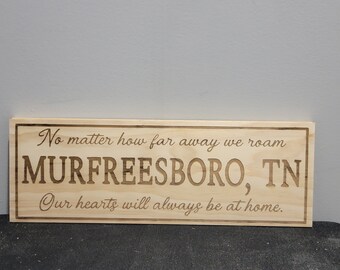 Hölzernes Wohndekor/Holzschild/Hausschild/Zitatzeichen/Stadt- und Staatszeichen