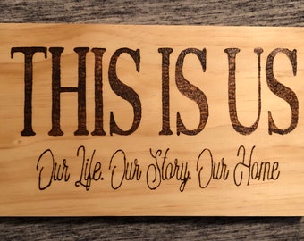 Dies ist uns Zeichen| Holz verbrannt Zeichen | rustikale Wohnkultur | unsere Geschichte| erstes Home-Zeichen| Home Zeichen | Wohnkultur | Familienschild