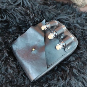 Handmade Leather Belt Pouch: Medieval Larp Cosplay Costume