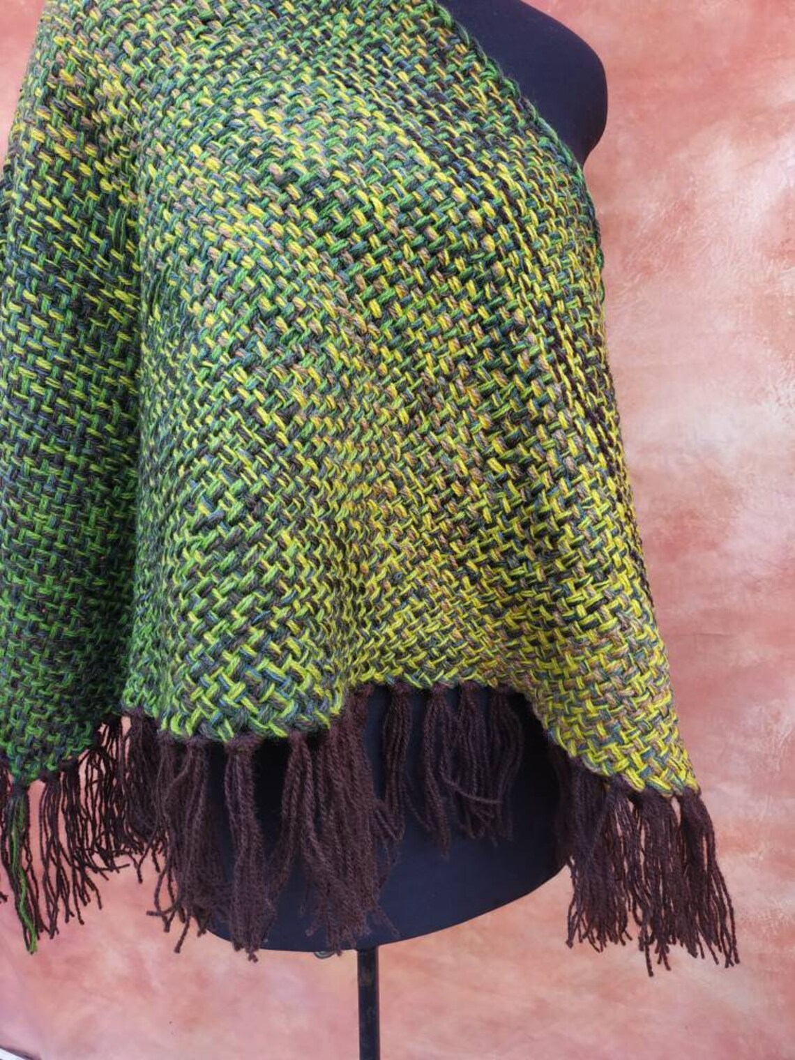 wool triangle shawl