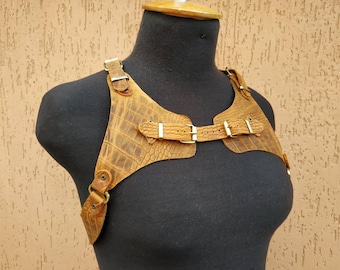 Leather Harness Costumes, medieval costume, Steampunk, Festival-wear Chest-harness, Vikings, witches, sorcerers