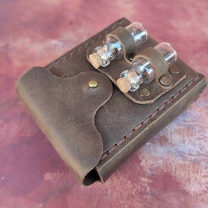 Alchemist, Trankhalter,Leder Gürteltasche,Mittelalter Gürteltasche,Cosplay Gürteltasche
