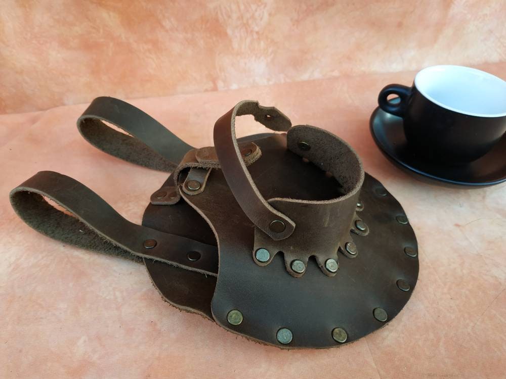 Belt holder for a tea cup Steampunk Tea dueling Holster Tea Etsy