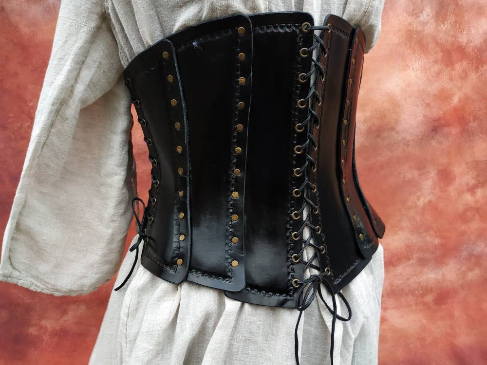 Leather Medieval Corset Underbust Belt Costumes, Medieval, Steampunk,  Festival-wear Chest-harness, for Cosplay and Larp, Vikings, Witches 