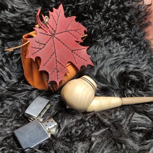 Handcrafted Leather Drawstring Coin Pouch: Medieval Tobacco Bag