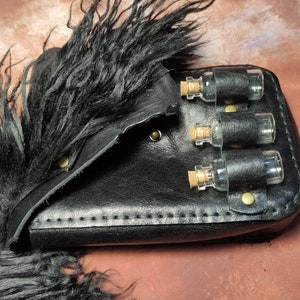 Handmade Leather Belt Pouch: Medieval Cosplay, Larp Costume
