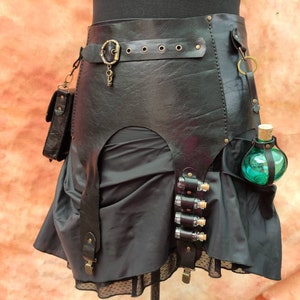 Leather Medieval Corset Underbust Belt Costumes, Medieval