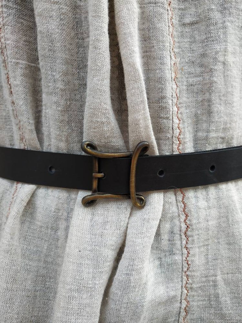DYTSERHFEA Leder Renaissance Gürtel – Mittelalterlicher Wikinger-Gürtel Mit O-Ring Für LARP & Kostüme