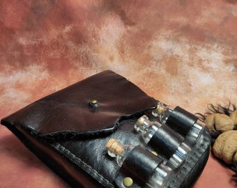 Leather Belt Pouch for Larp, Cosplay, Medieval Costume or Just Putting Stuff In, plague doctor,