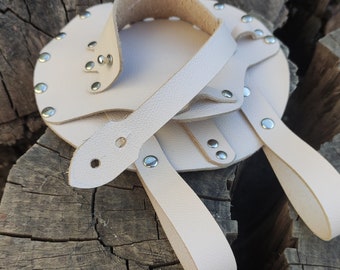 Fondina in pelle per tazza da tè Steampunk: accessorio per cosplay LARP