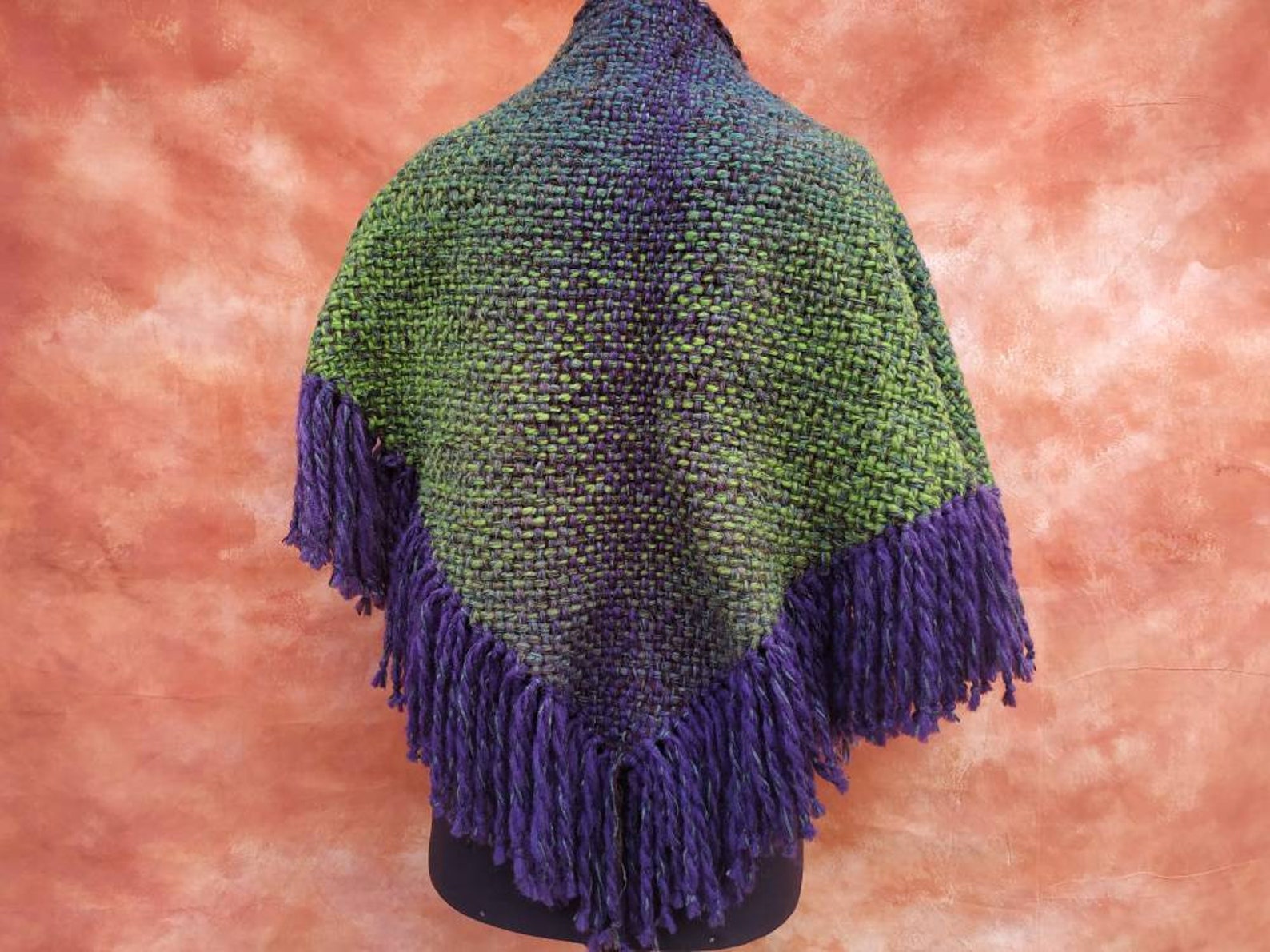 wool triangle shawl