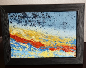 Abstract Painting / Energy 2 / Oil Painting / Framed / Original / Landscape / Painting / Summer / Vacation / Travel / Christmas / Love