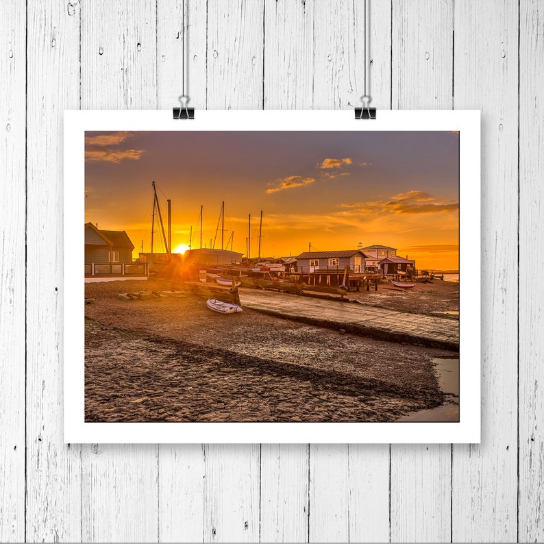 Felixstowe Ferry Suffolk Sailboat Wall Decor, Wall Art Landscape Poster